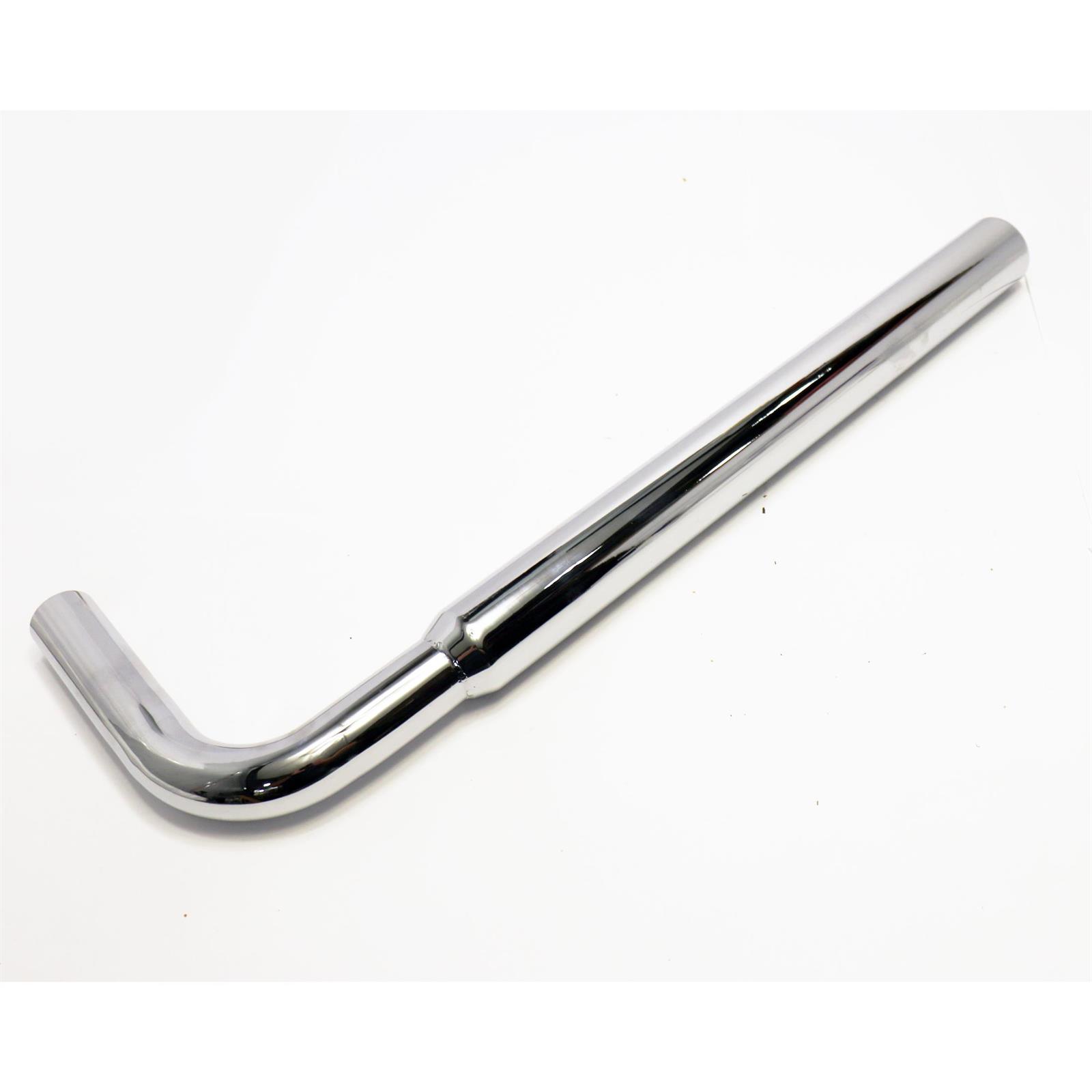 24 Inch Chrome Bellflower Exhaust Tip, 21/2 Pipe, 17/8 O.D. Inl