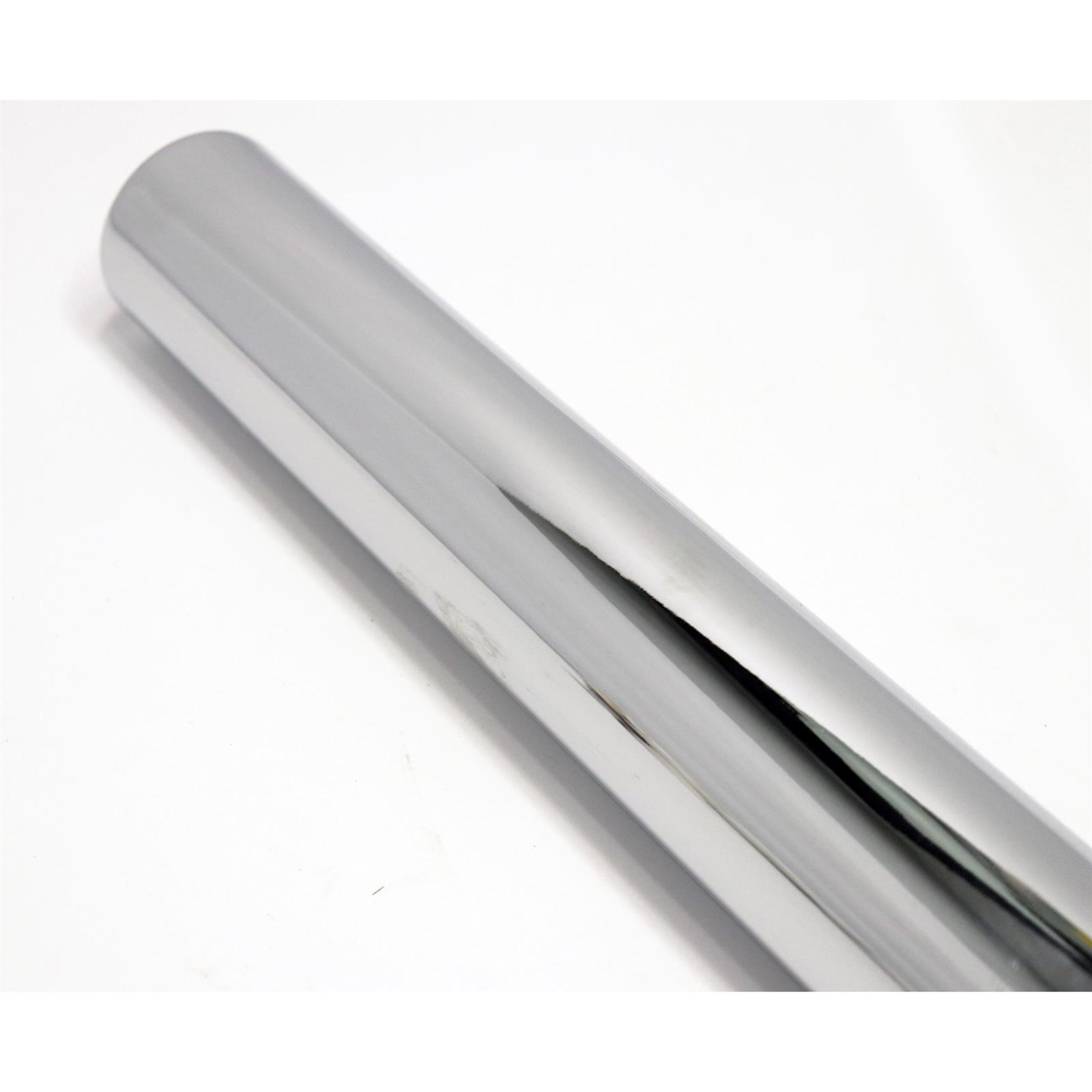 24 Inch Chrome Bellflower Exhaust Tip, 21/2 Pipe, 17/8 O.D. Inl