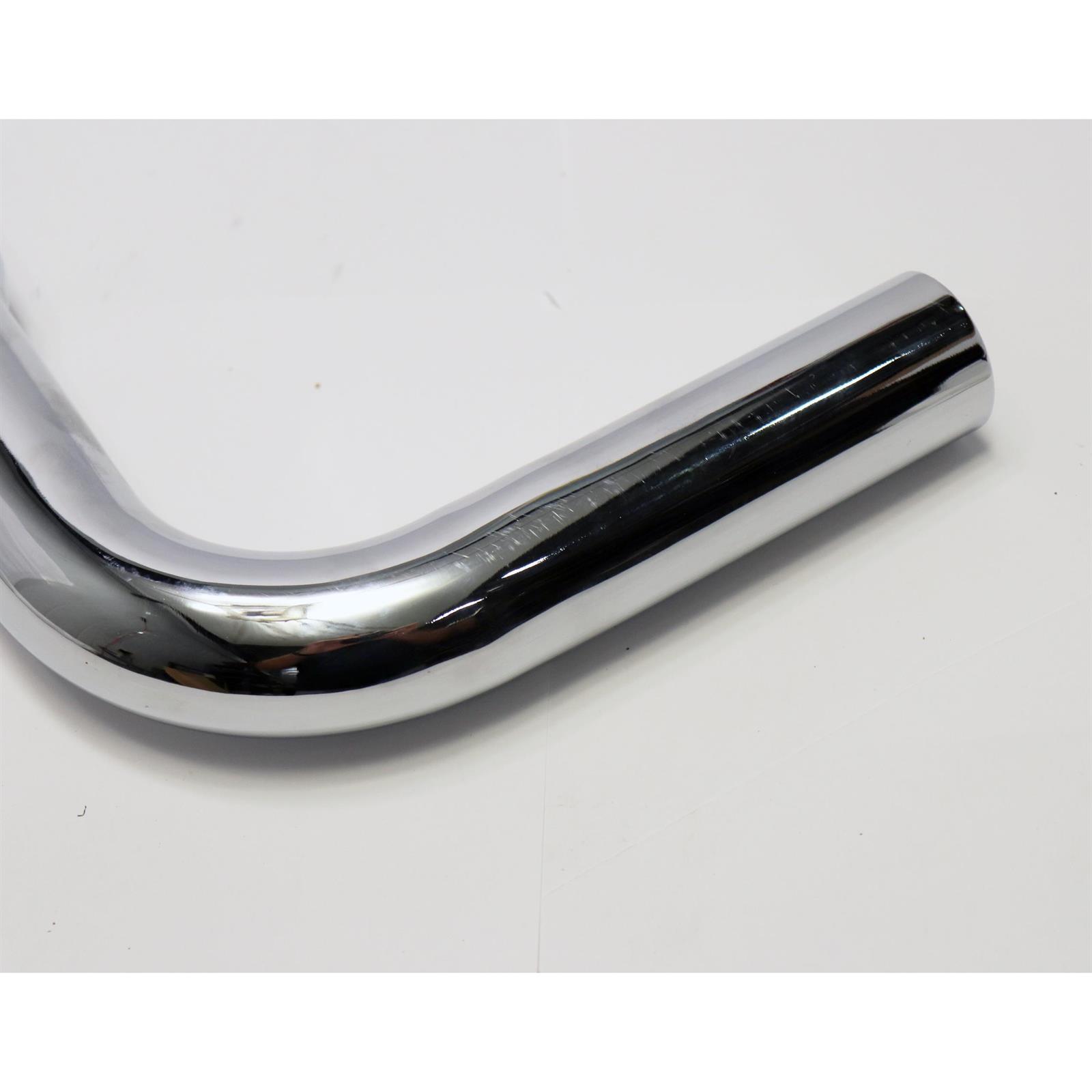 24 Inch Chrome Bellflower Exhaust Tip, 21/2 Pipe, 17/8 O.D. Inl