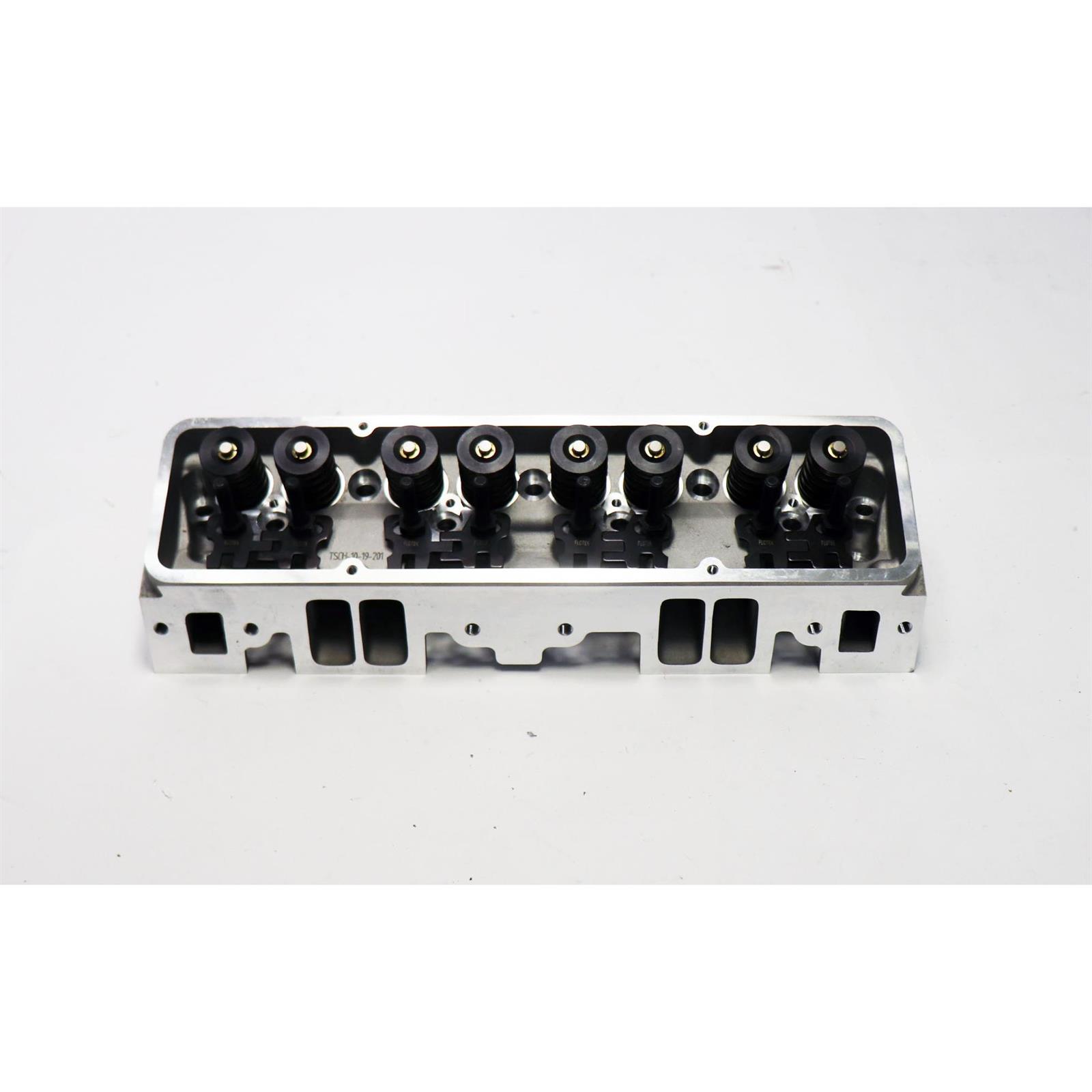 FloTek 102505 Assembled S/B Chevy Aluminum Head, Straight Plug