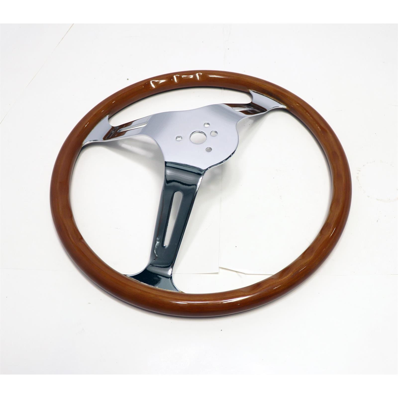 EMPI 7940287 Light Classic Wood Steering Wheel, 15 x 3, 23mm