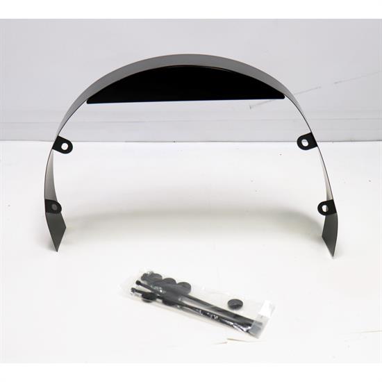 Universal Black Steel 3 Inch Fan Shroud w/ Mounting Bolt Kit