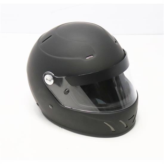 Speedway Lightweight Racing Helmet, Flat Black, Medium