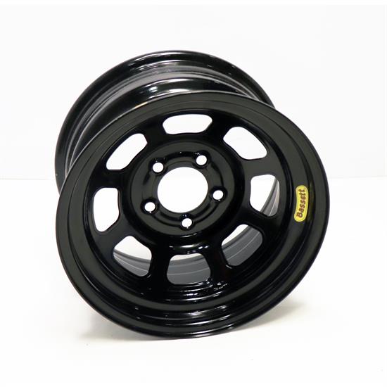 Bassett 958BC4 15X8 Excel DHole 5 on 4.75 4 In BS Black Wheel