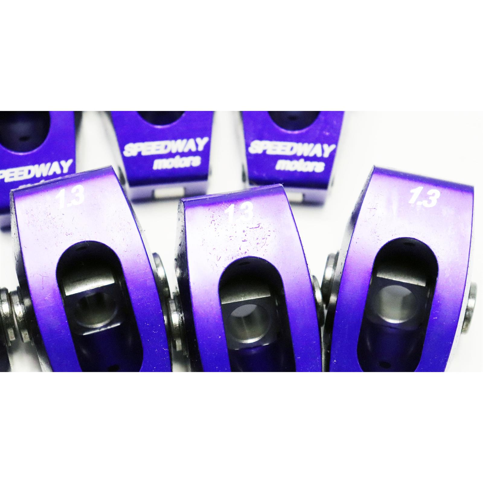 Speedway SBC Camshaft BreakIn Roller Rocker Arms, 1.31, 7/16 St