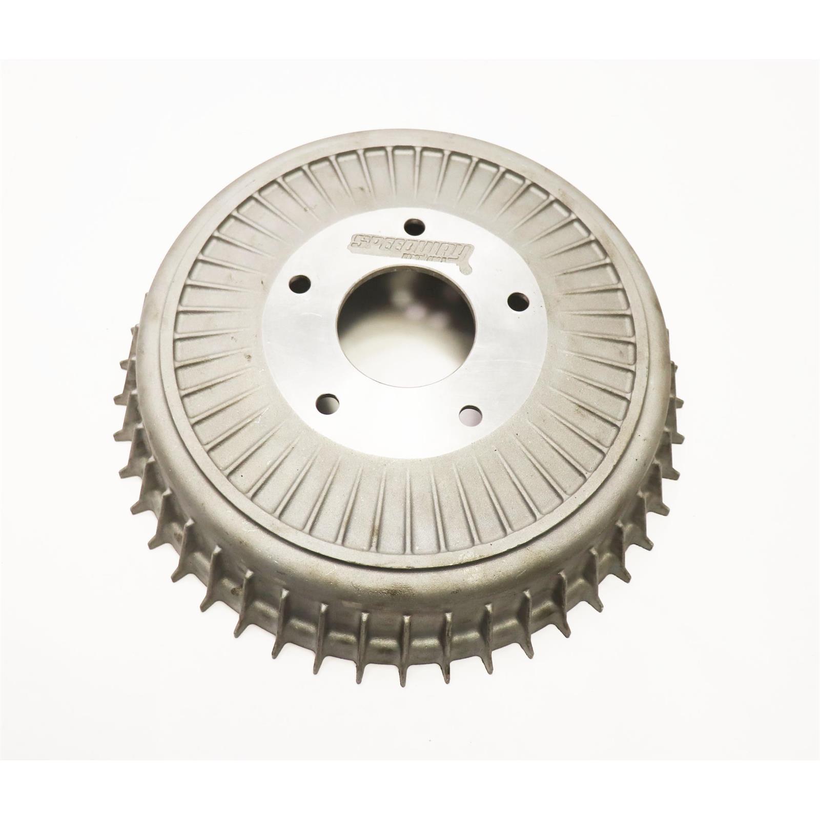 BuickStyle Finned Aluminum Brake Drum for Ford Spindles, 12 x 2