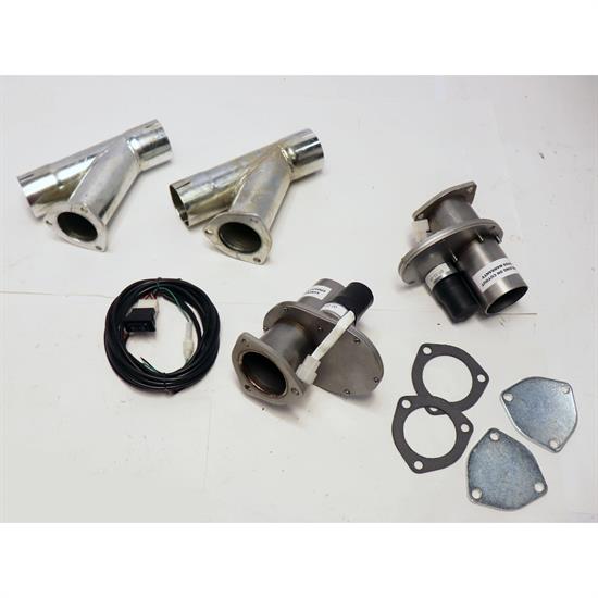 Dougs Headers DEC250AK Steel Electric Exhaust CutOut Kit, 2.5 In