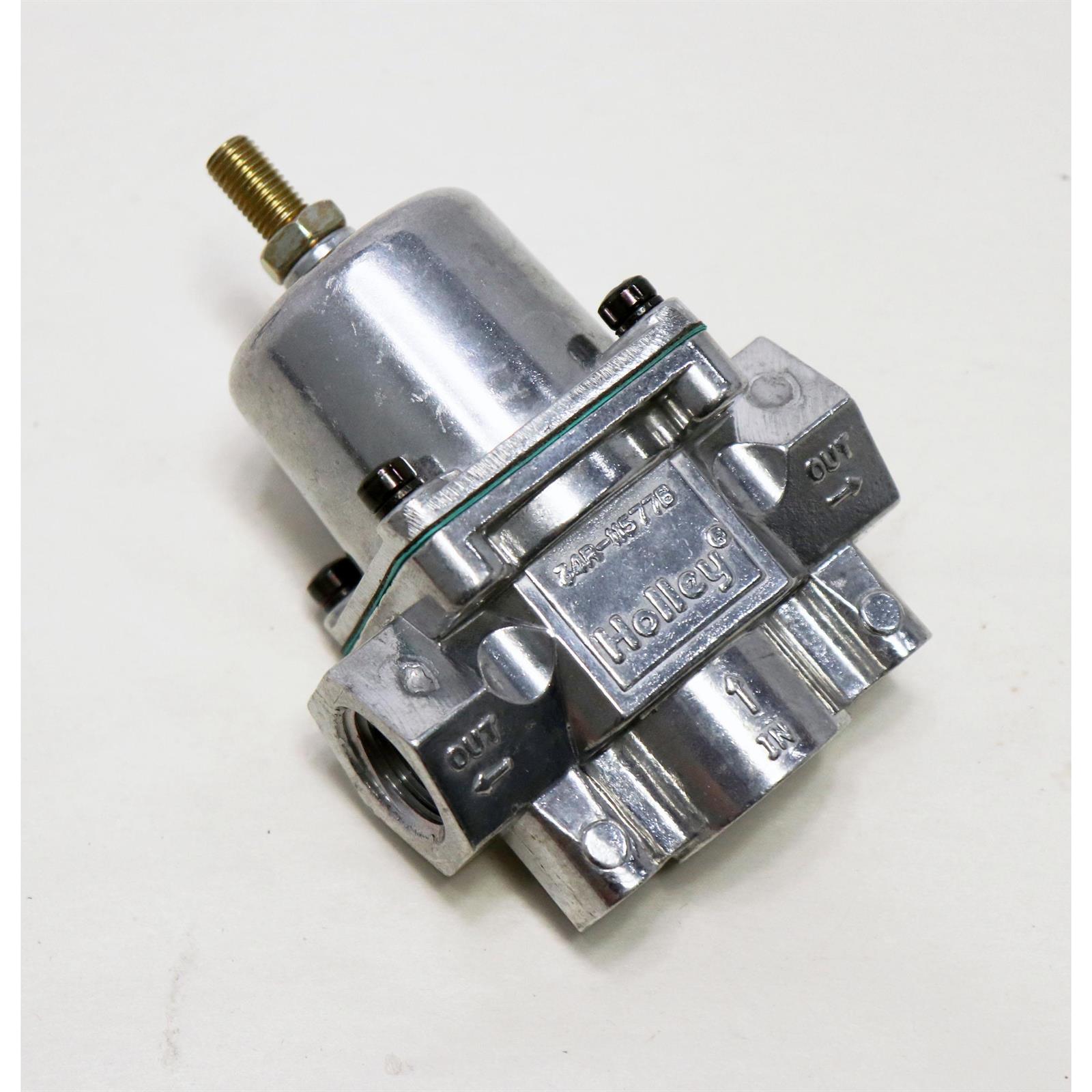 Holley 12704 Big Port Adjustable Fuel Pressure Regulator, 4.59