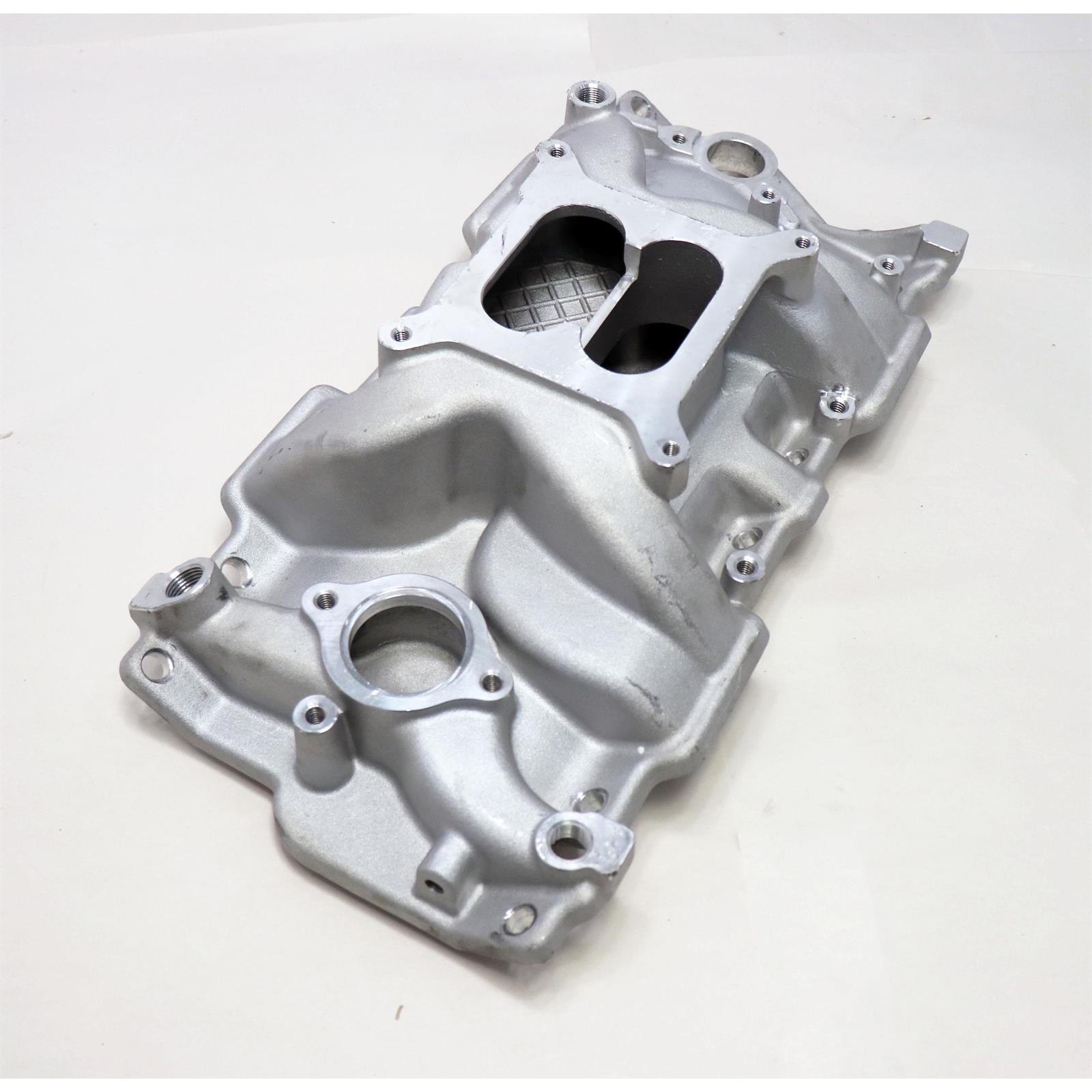 Speedway Small Block Chevy HiRise Intake Manifold, Plain Finish