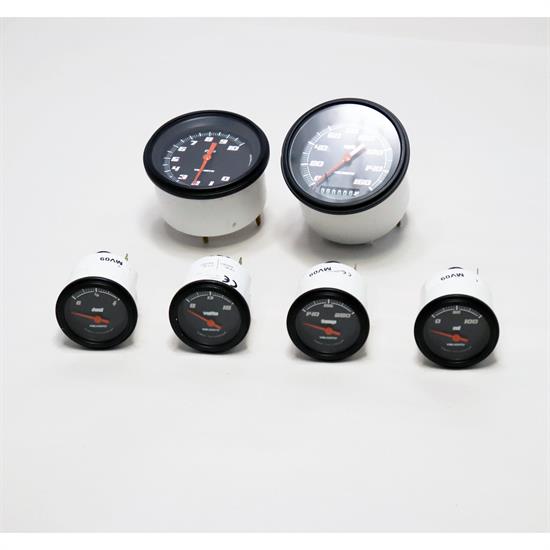 Veethree/ Cyberdyne White 6 Gauge Kit with echanical Speedoeter : Aazon.ca