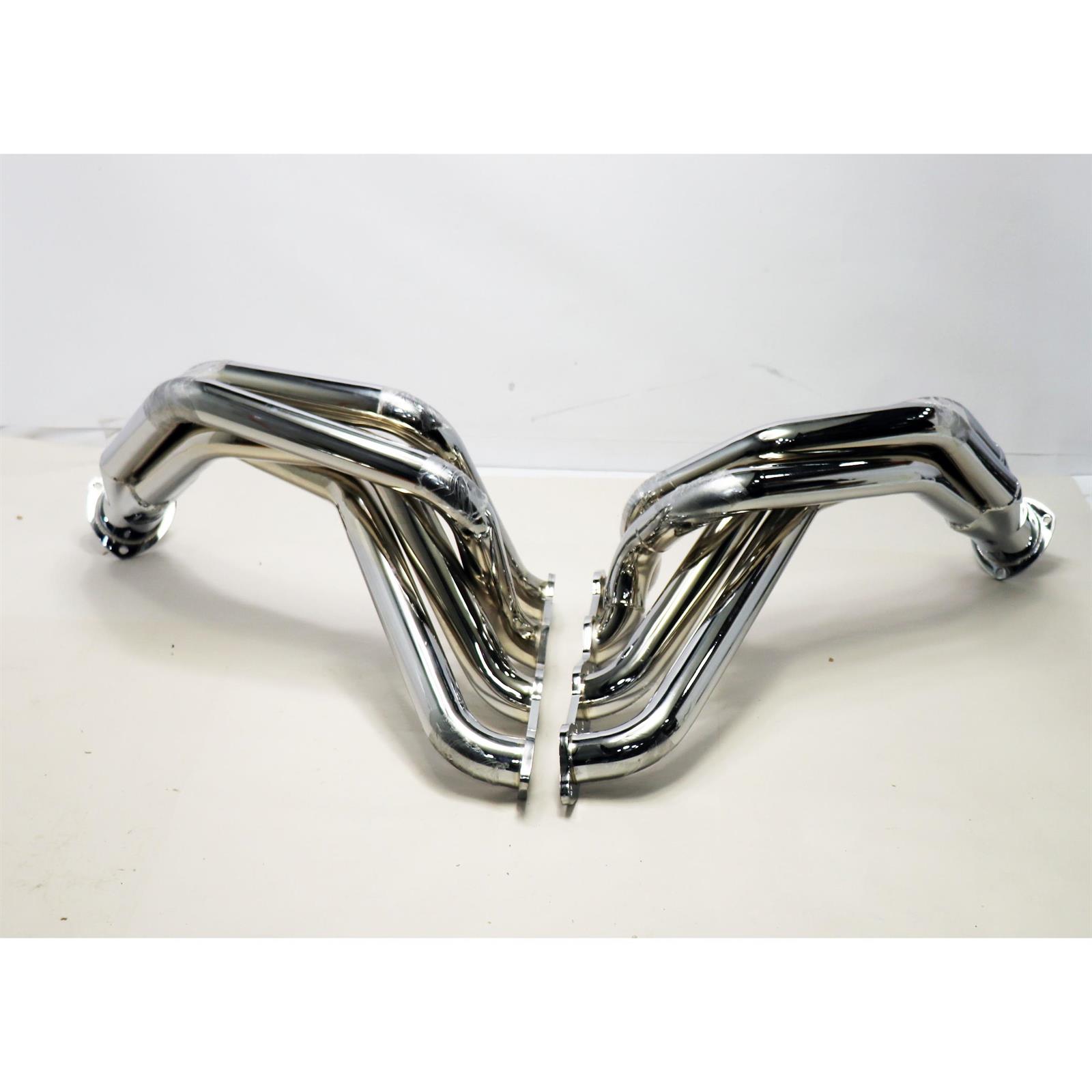 Big Block Chevy Fenderwell Headers for 195557 Chevy, Chrome