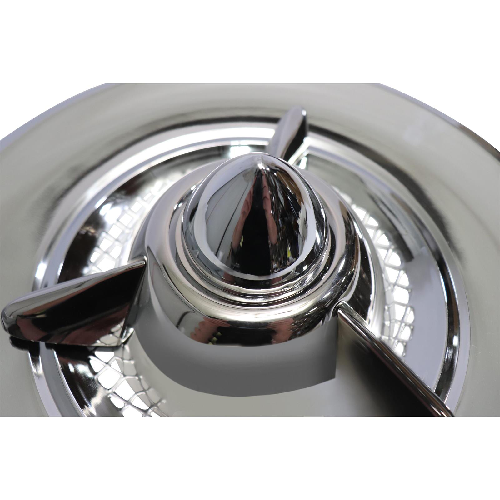 15 Inch Nomad Hubcap, Chrome, Stainless Steel