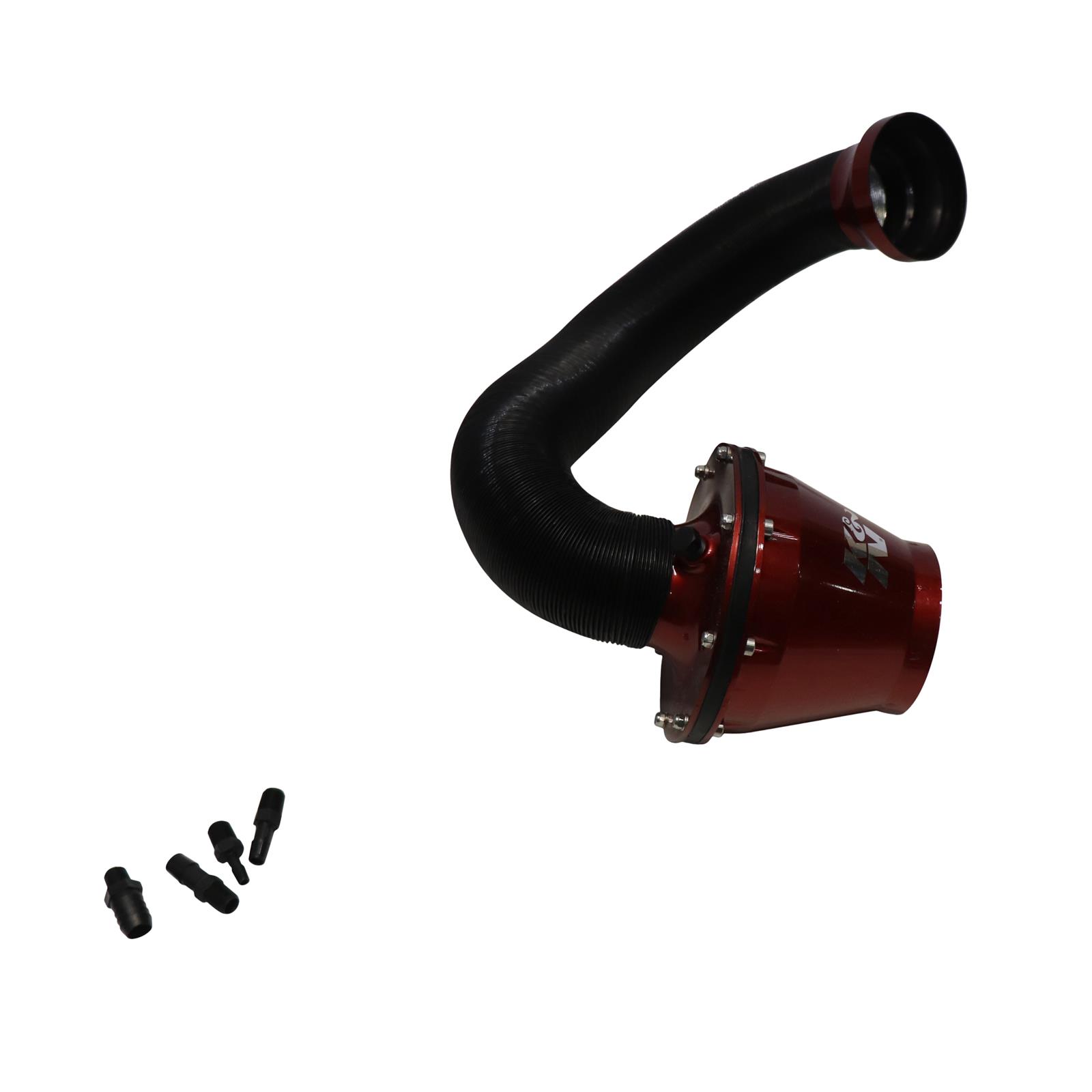 K&N RC5052AR Apollo Universal Cold Air Intake Kit, Red Case