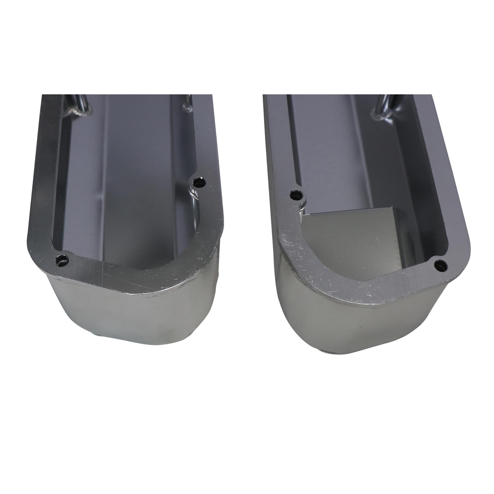 Mr Gasket 6843G Fabricated Aluminum Valve Covers, SBF, Silver