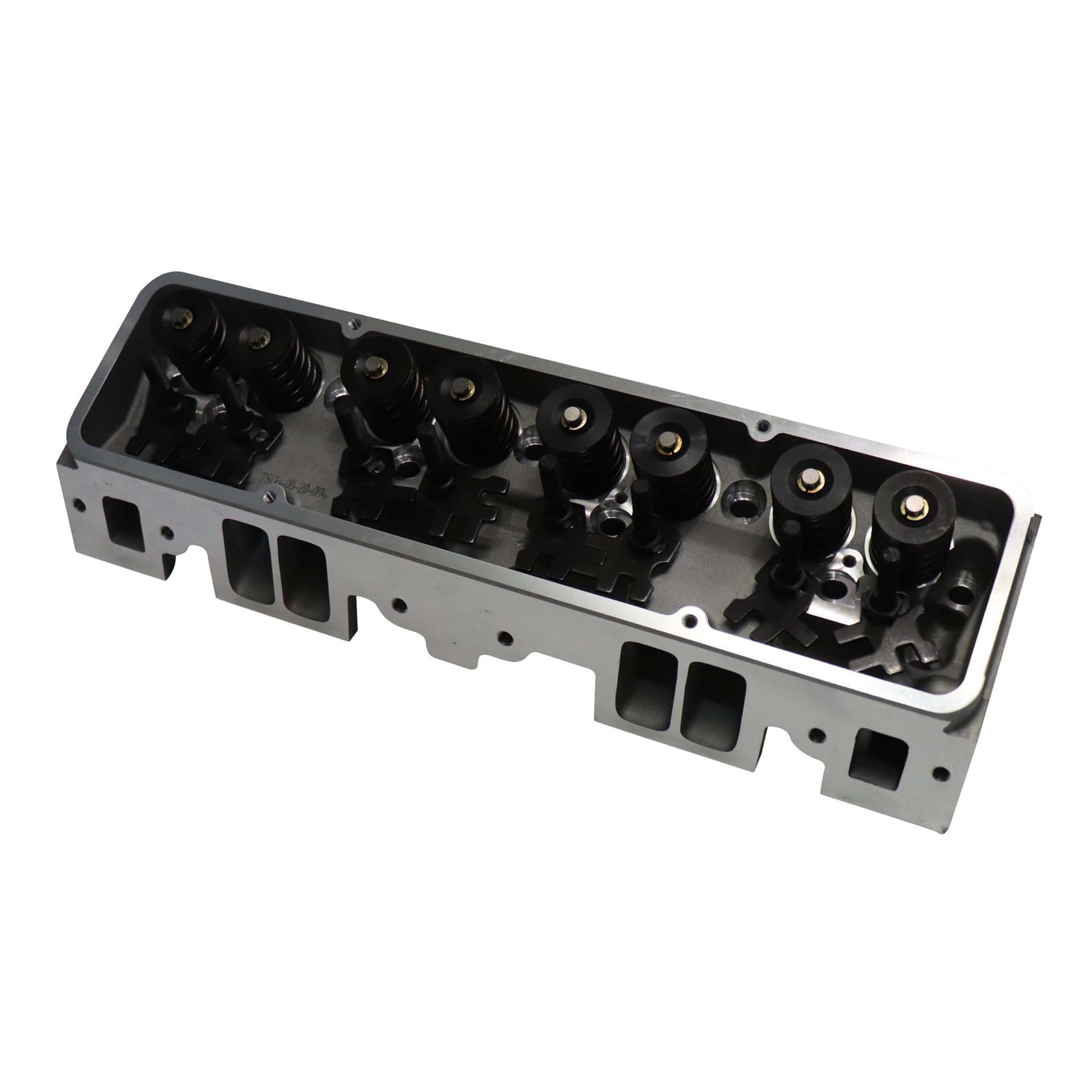 FloTek 102505 Assembled S/B Chevy Aluminum Head, Straight Plug