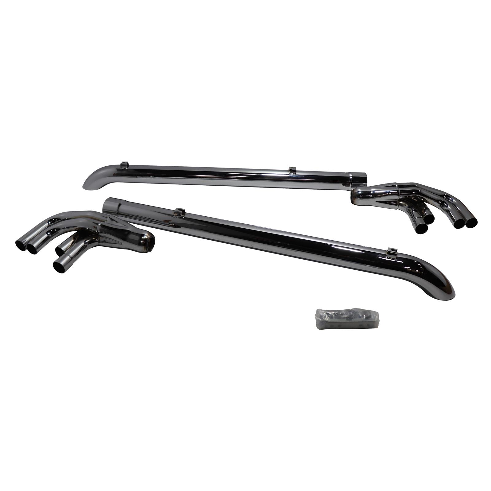 Patriot Exhaust H1175 Lake Pipes, 73 Inch, Chrome