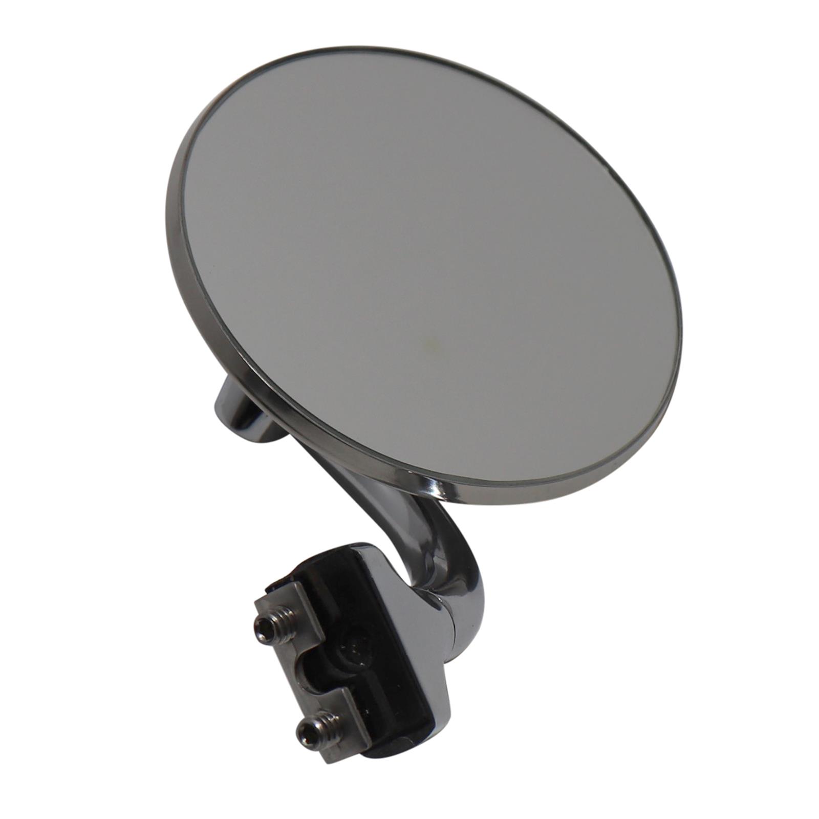 Universal L/R Side ClampOn Rear View Door Top Peep Mirror, 4 In