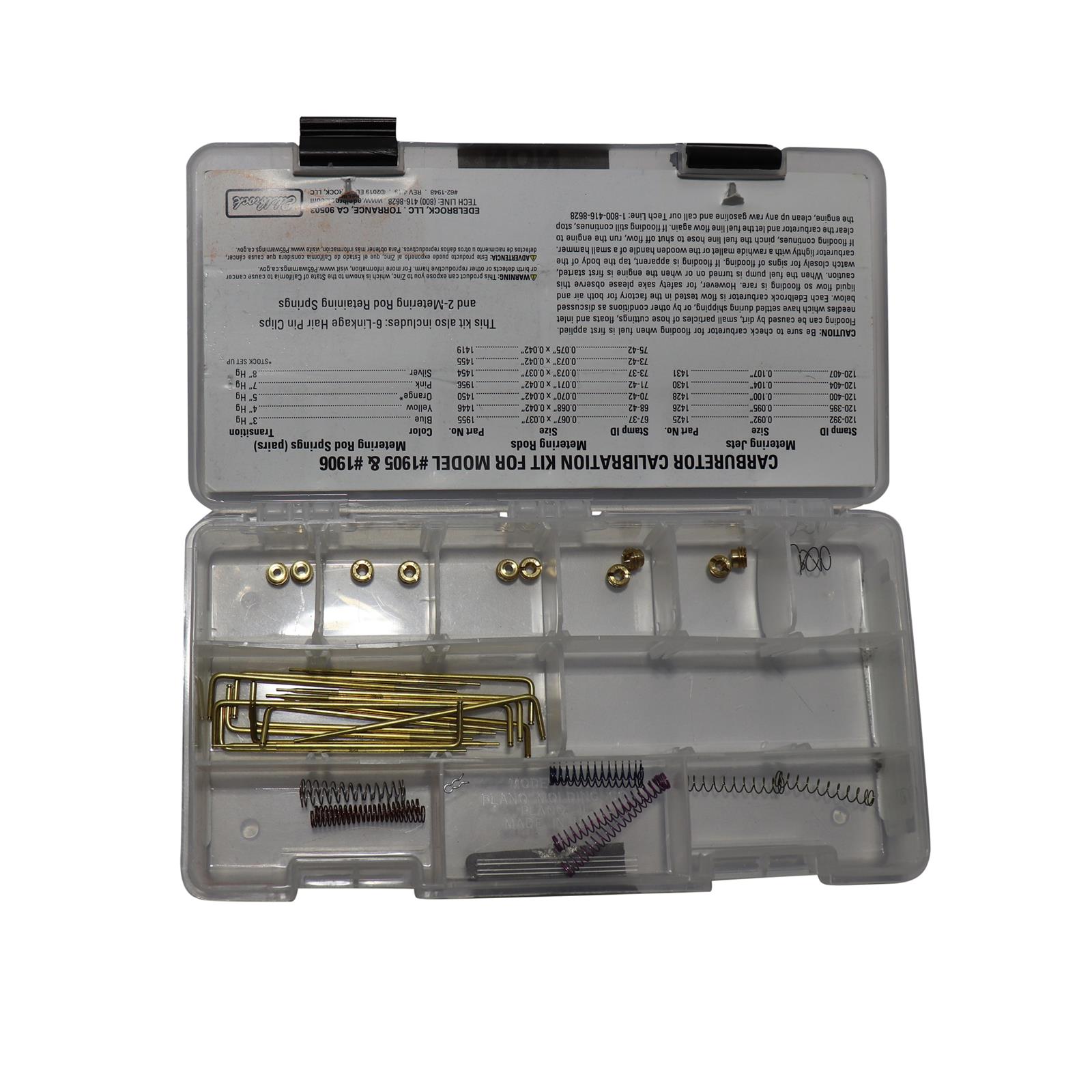 Edelbrock 1948 AVS2 Series Carburetor Calibration Kit