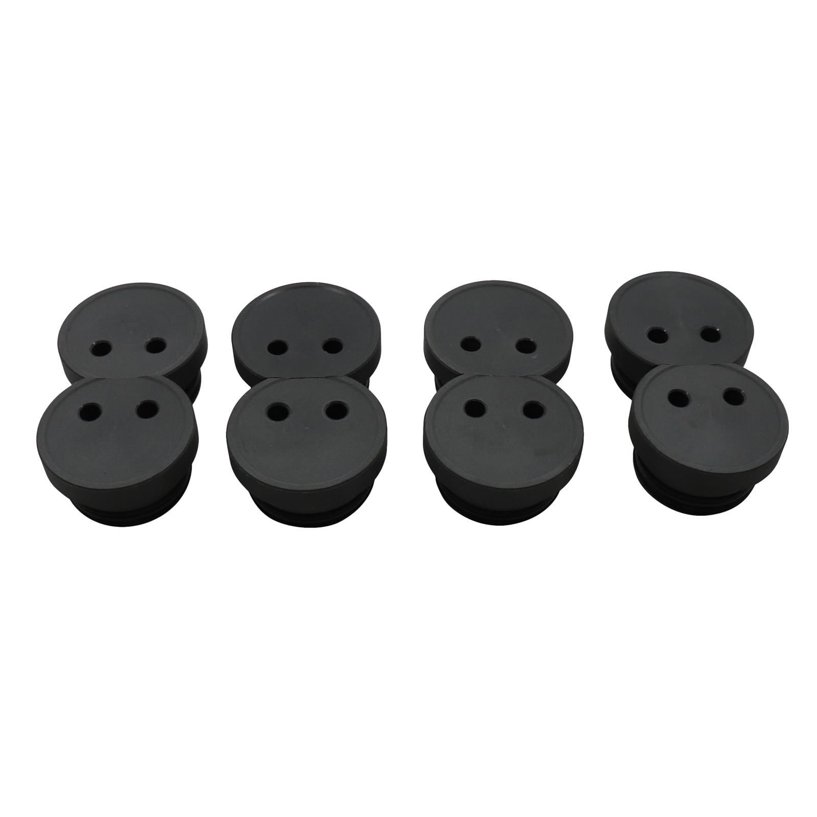 Speedway Motors Fuel Injection Wash Plugs, 2-3/16 Inch, Set/8