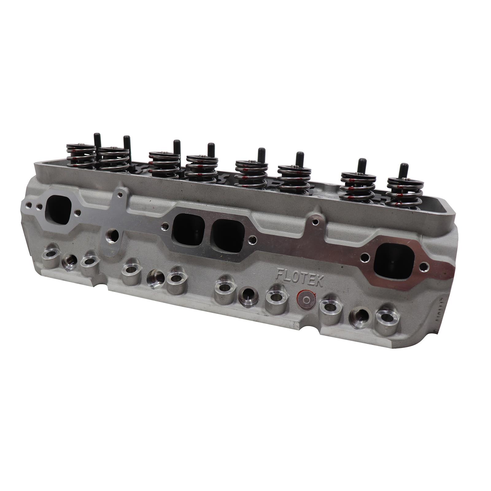 FloTek 1200HRSB505A Assembled SBC Aluminum Head, Angle Plug