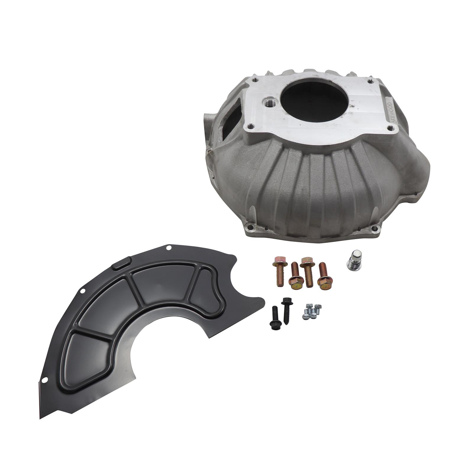 Lakewood LK4000K SBC/BBC Cast Bellhousing Kit, Muncie/Saginaw/TKO