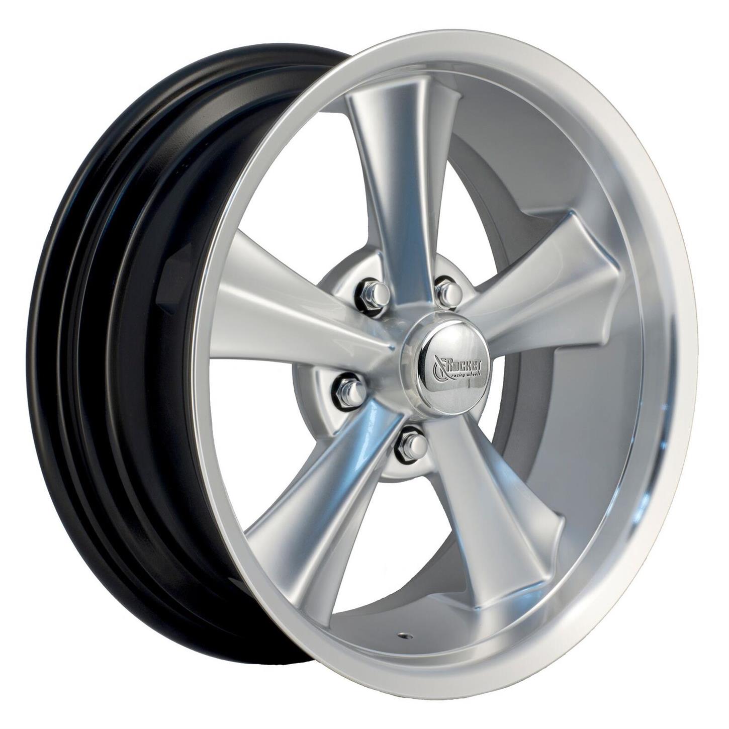 Rocket Racing R15-776142 Booster Silv 17x7 Wheel, 5x4.75, 4.25 BS