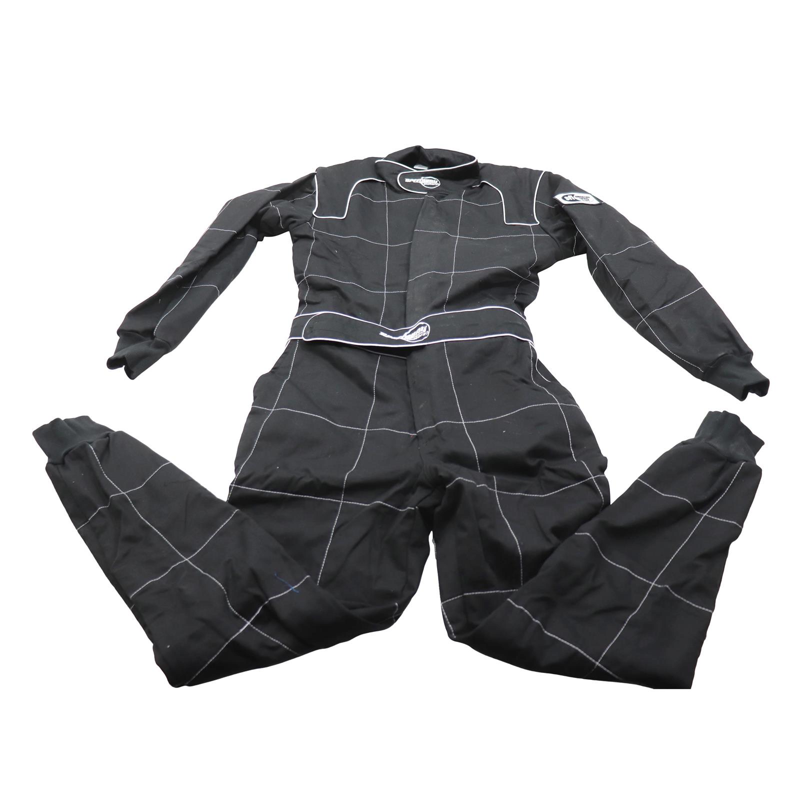 Speedway Black 2 Layer Racing SuitOne PieceSFI5 Rated, Large