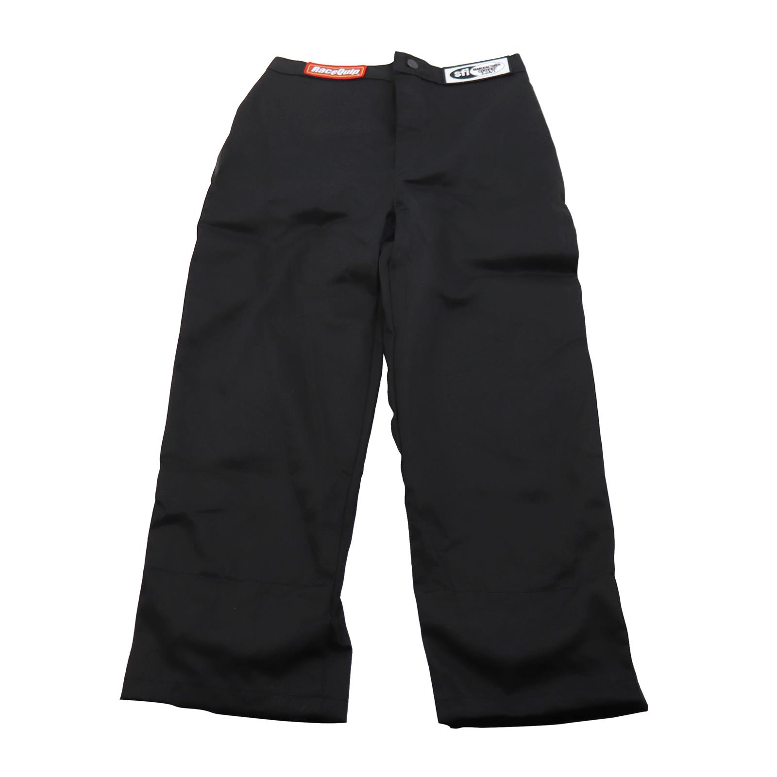 RaceQuip 1970096RQP Youth Racing Suit Pants, SFI1, Black, XL