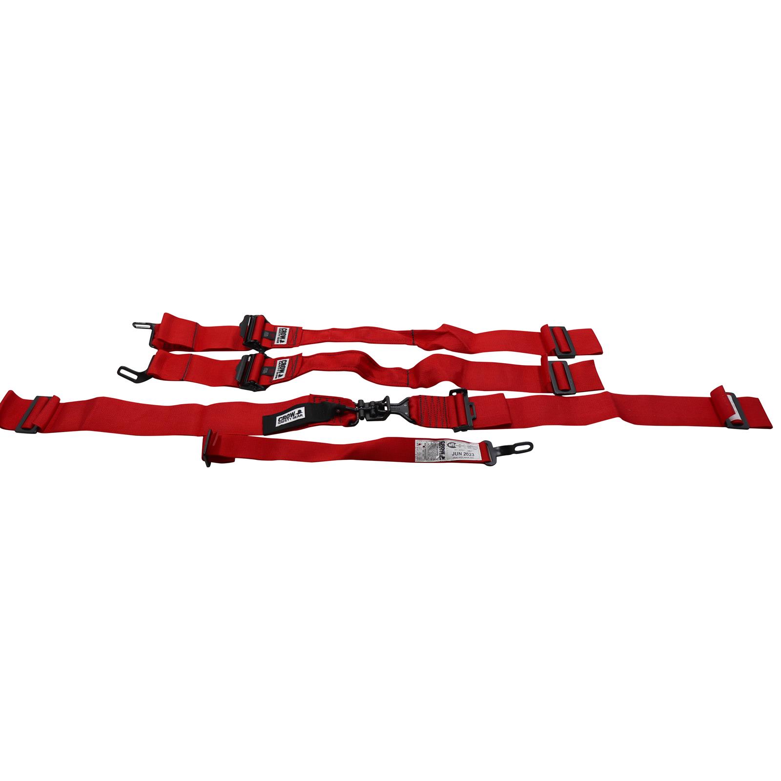 Crow 20052PRB Pro Series Racing Harness, 3 Inch, Red