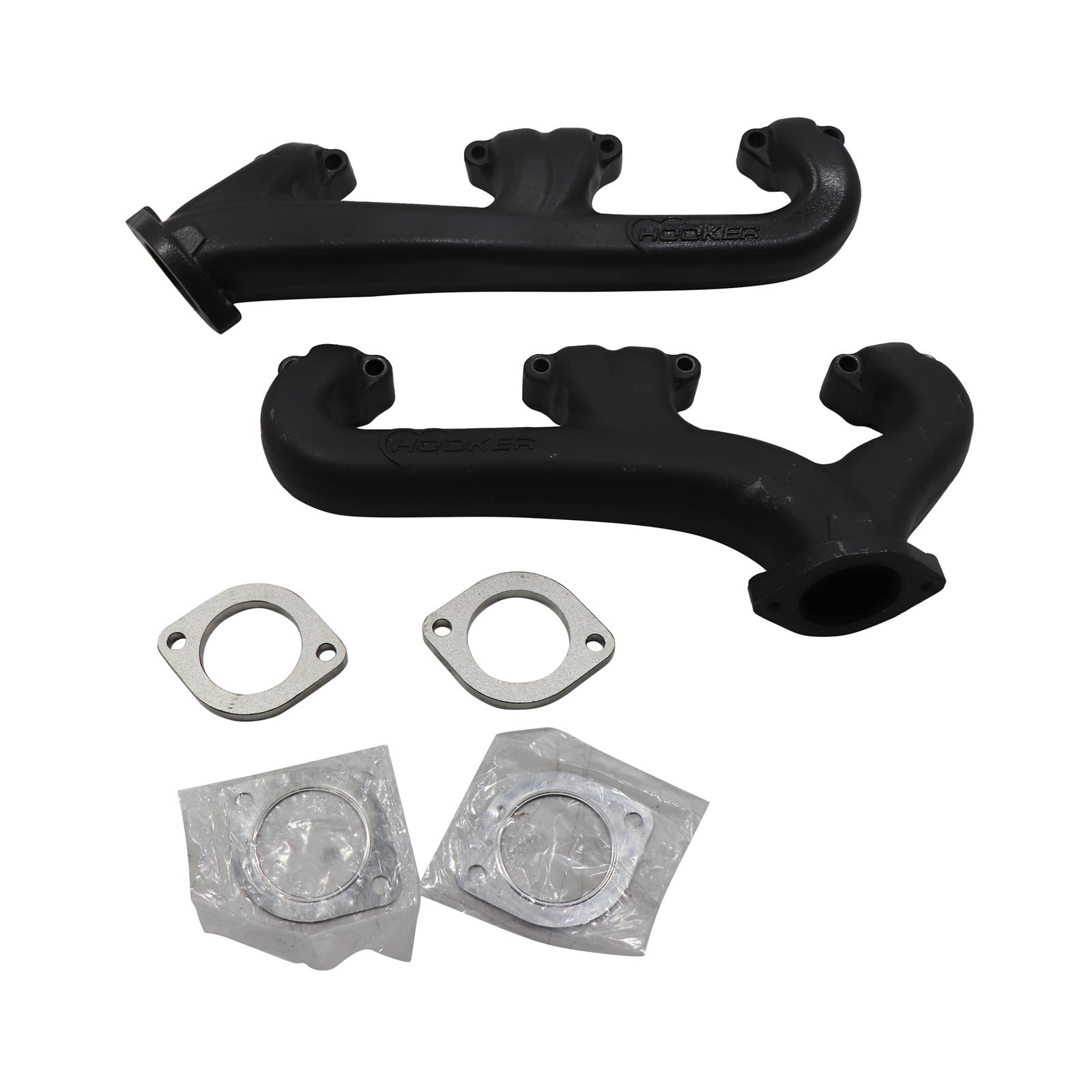 Hooker 8525 3HKR S B Chevy Exhaust Manifolds 2 1 2 Inch Black hooker-8525-3hkr-s-b-chevy-exhaust-manifolds-2-1-2-inch-black
