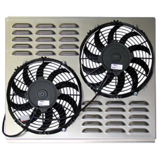 Speedway Motors Dual 10 Inch Fan Shroud Combo, 21.75 W x 17.5 H
