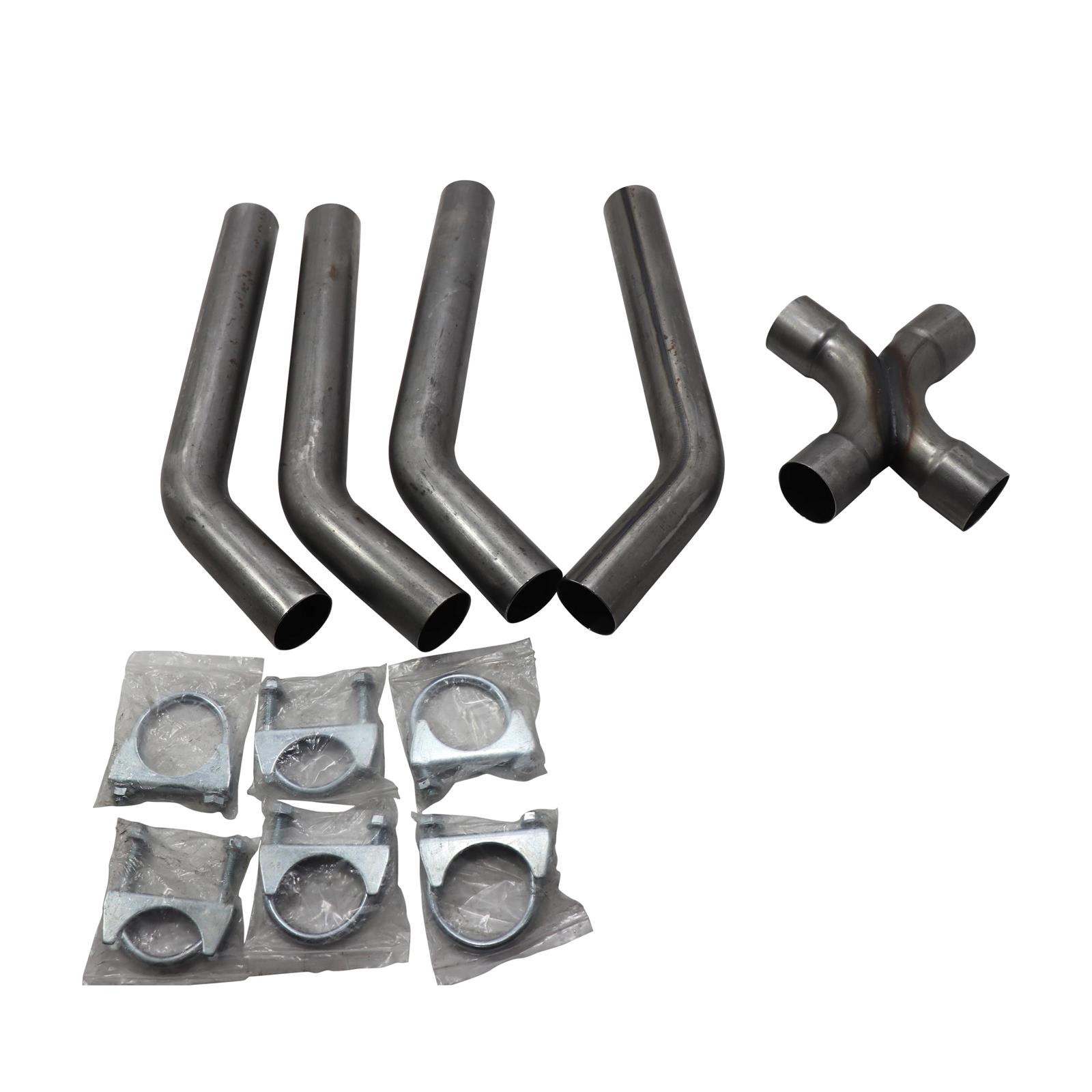 Universal Dual Exhaust Mandrel XPipe Balance Tube Kit, 21/4 Inc