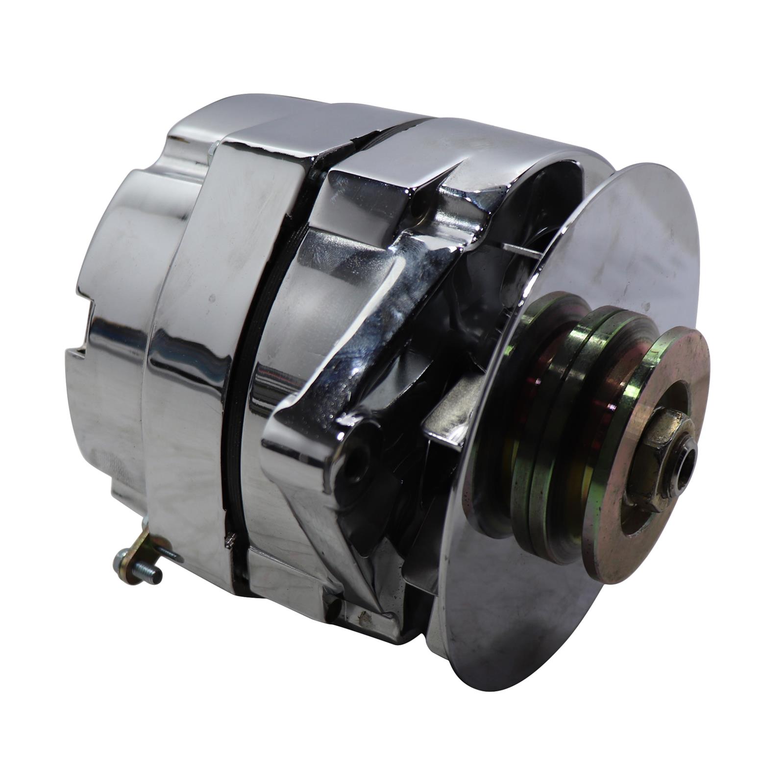 King Chrome GM One Wire Alternator, 100 Amp