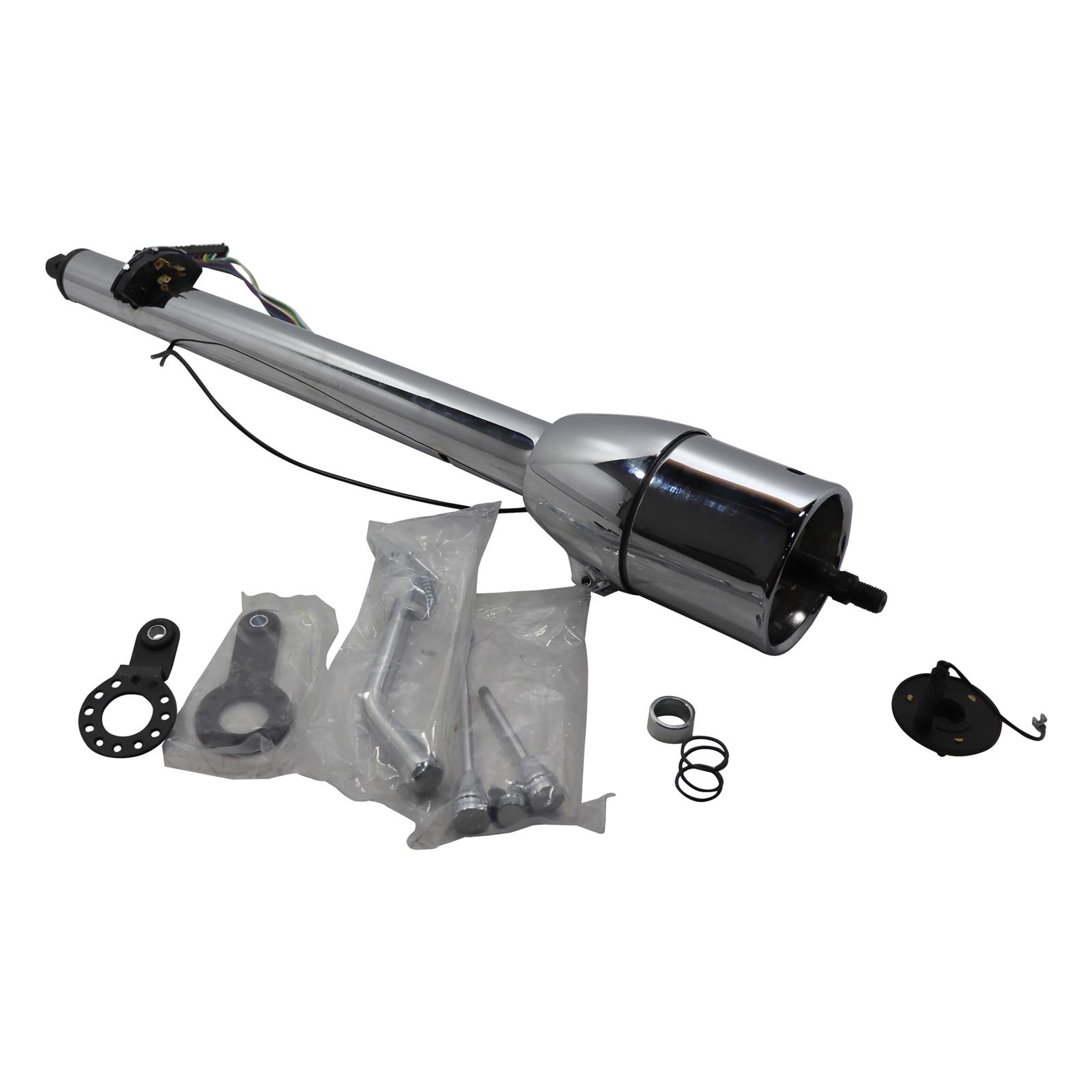 195556 Chevy Passenger Car Tilt Only Steering Column, Chrome