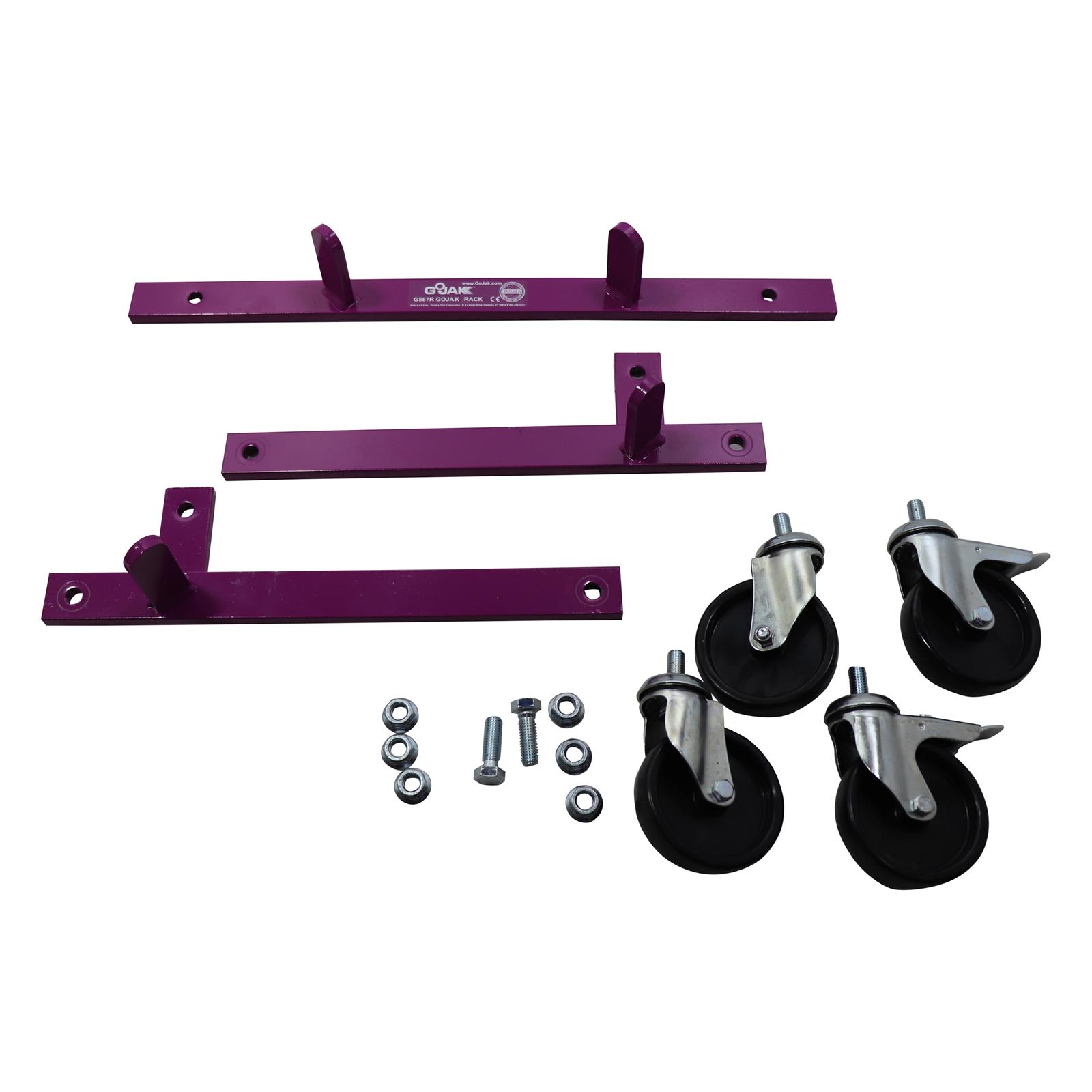 GoJak G567R Car Wheel Dolly Jack Mobile Rolling Storage Rack