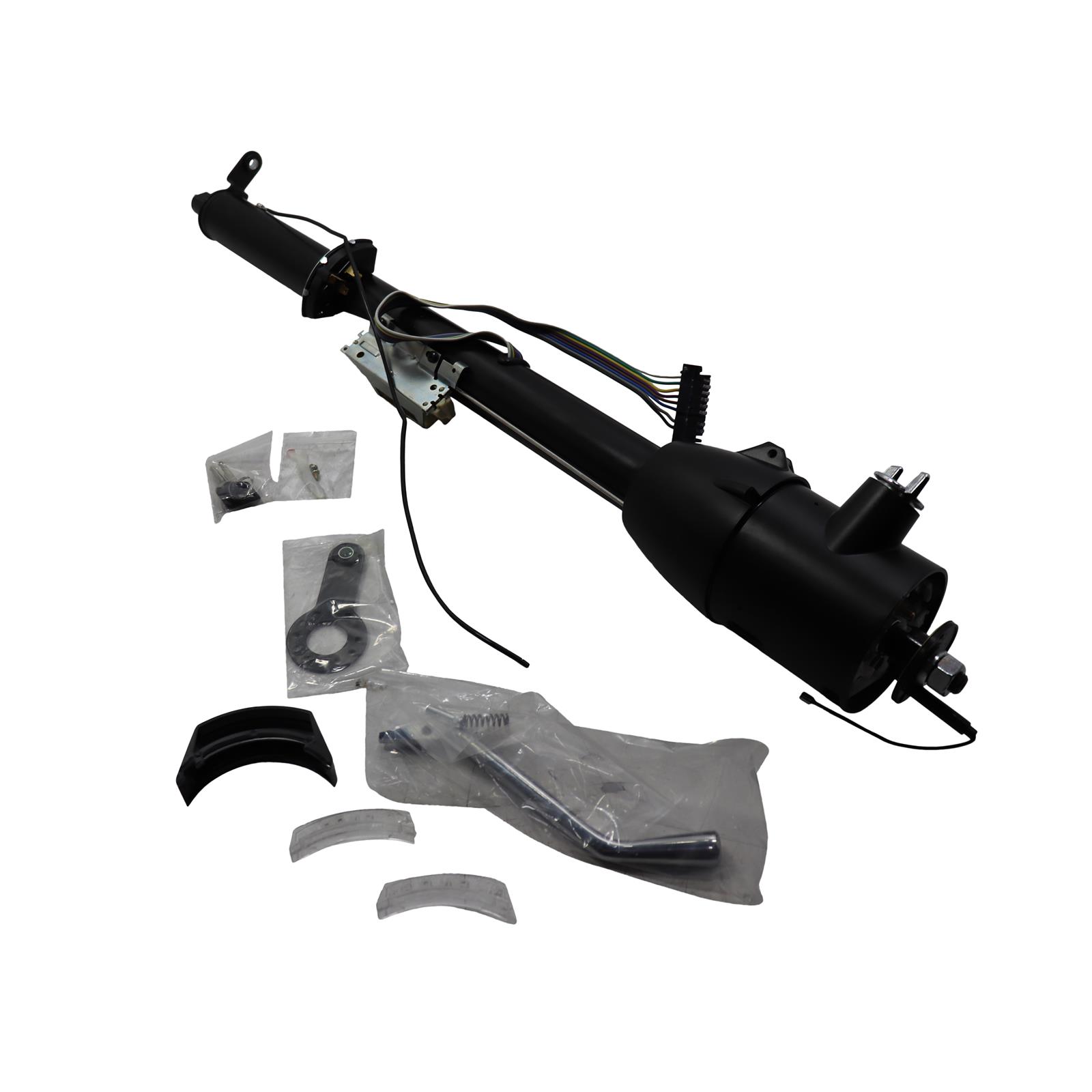 Universal Keyed GM Tilt Steering Column With Shifter, 32" Black