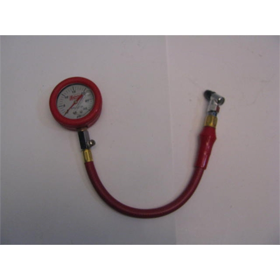 Safety Racing LiquidFilled Tire Presure Gauge With Hose, 30 PSI