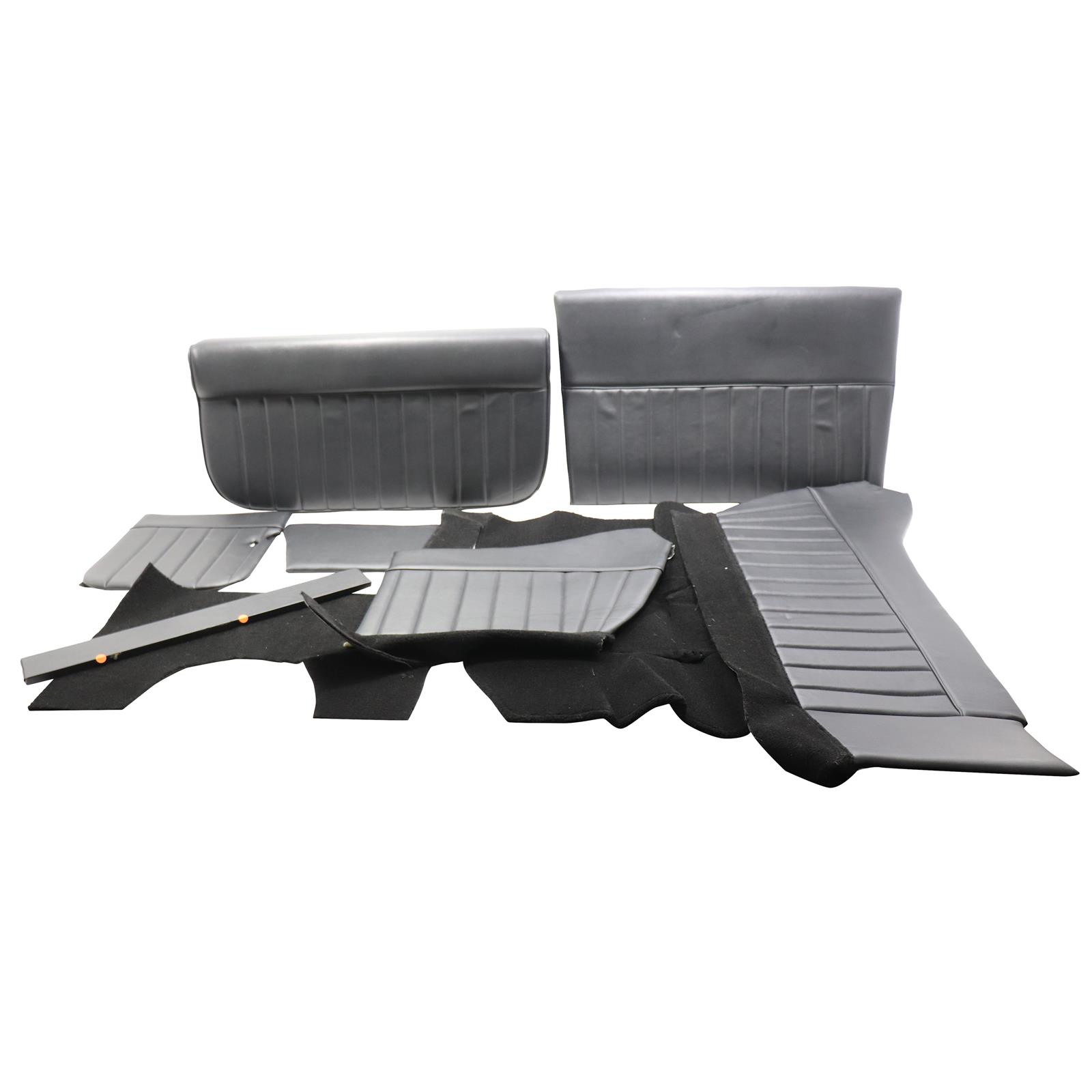 TBucket Black Interior Kit For 1923 Deluxe Body W/ Door, Channel