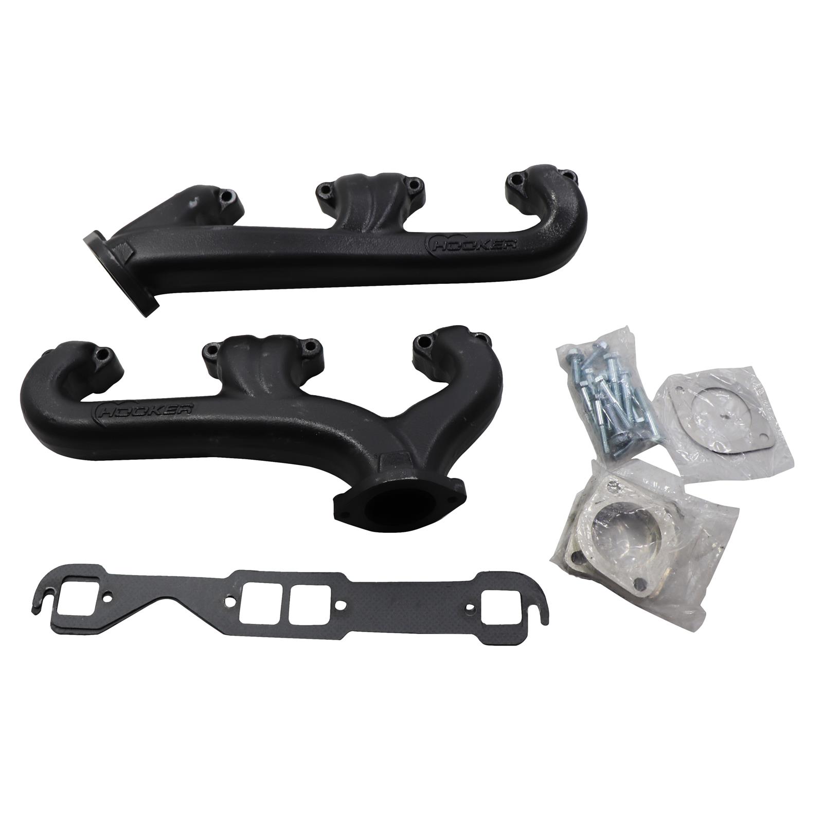 Hooker 8525 3HKR S B Chevy Exhaust Manifolds 2 1 2 Inch Black hooker-8525-3hkr-s-b-chevy-exhaust-manifolds-2-1-2-inch-black