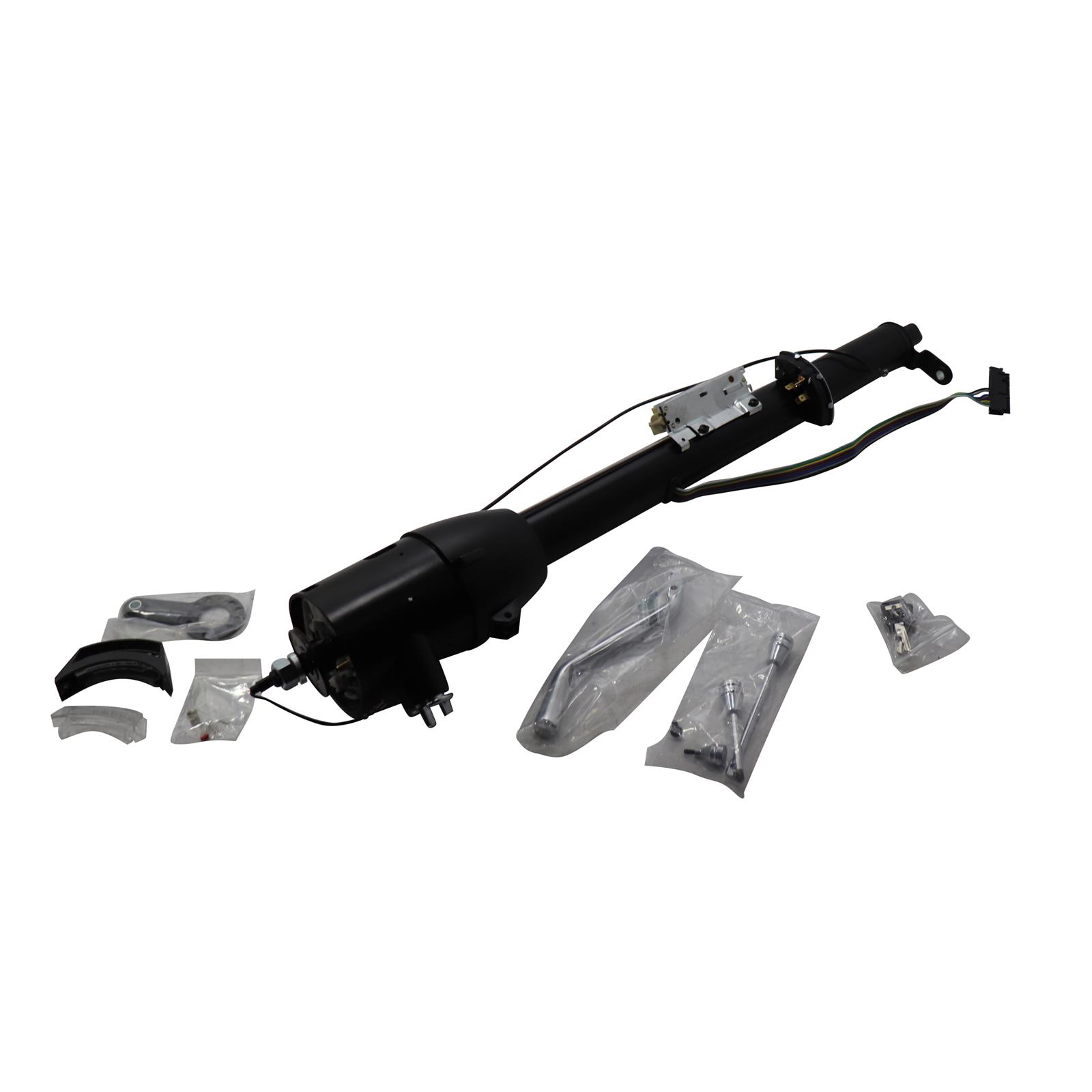 Universal Keyed GM Tilt Steering Column With Shifter, 30" Black