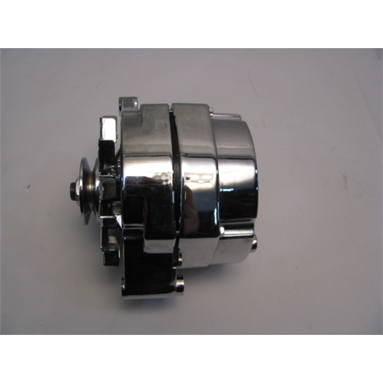 Garage Sale King Chrome One Wire Alternator, 100 Amp