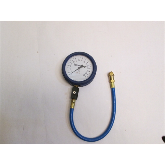 4 " Glow"The Dark Tire Pressure Gauge, 30 PSI