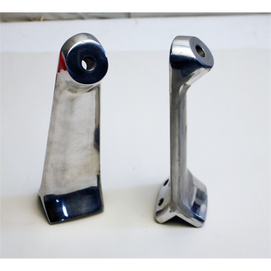 Garage Sale Aluminum Headlight Mounting Brackets, Polished