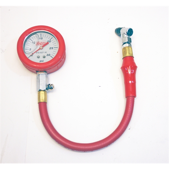 Safety Racing LiquidFilled Tire Pressure Gauge, 30 psi.