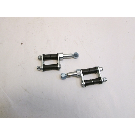 Garage Sale Shackles With Shock Stud Mounts, Plain Finish