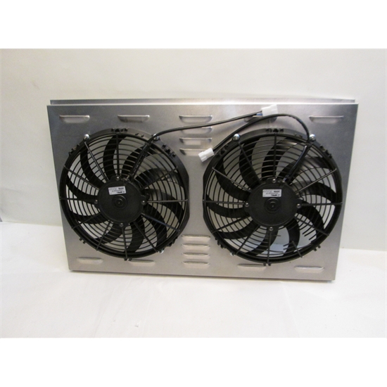 Dual 12 Inch Fan Shroud Combo, 28 W x 17 H