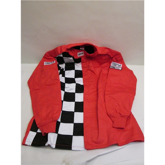 Finish Line Racing Jacket Garage Sale - Finishline Two Layer Jacket Only, Red, Size XXXL