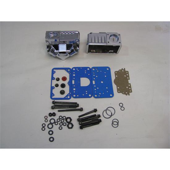 Garage Sale Holley Chrome Double Pumper Carb Float Bowls