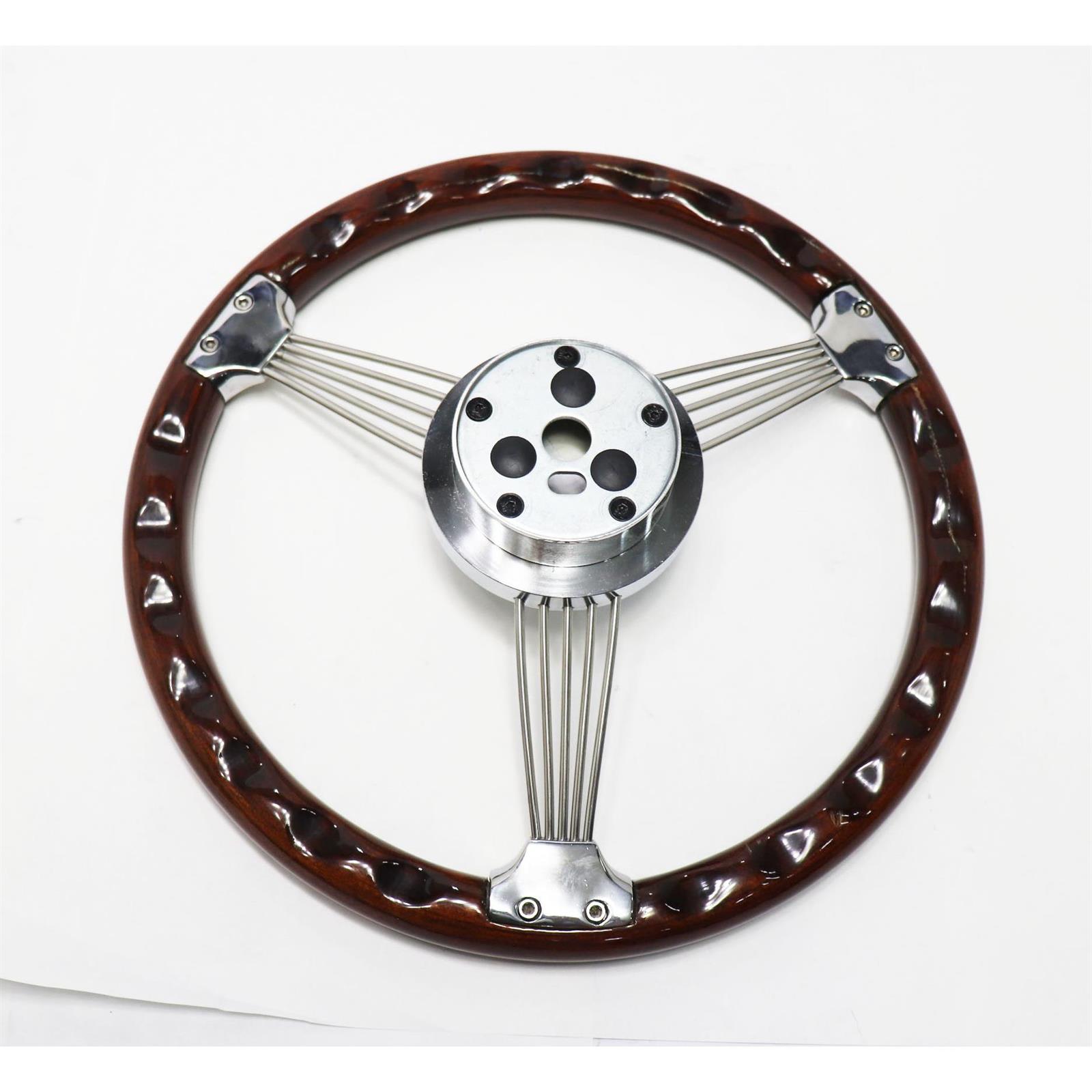 Grant 1057 Classic Banjo Steering Wheel, Mahogany Rim, 143/4 Inc