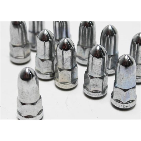 Garage Sale Rocket Racing Wheels C1004B20 Bullet Lug Nuts, 1/2 Inch RH